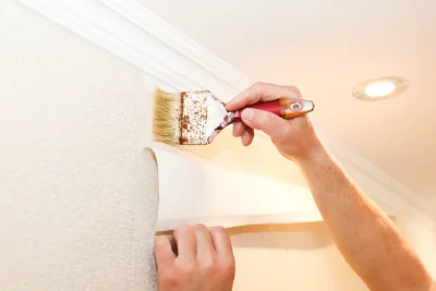 Pose de papier peint à Bazoches — revêtements muraux et toiles de verre